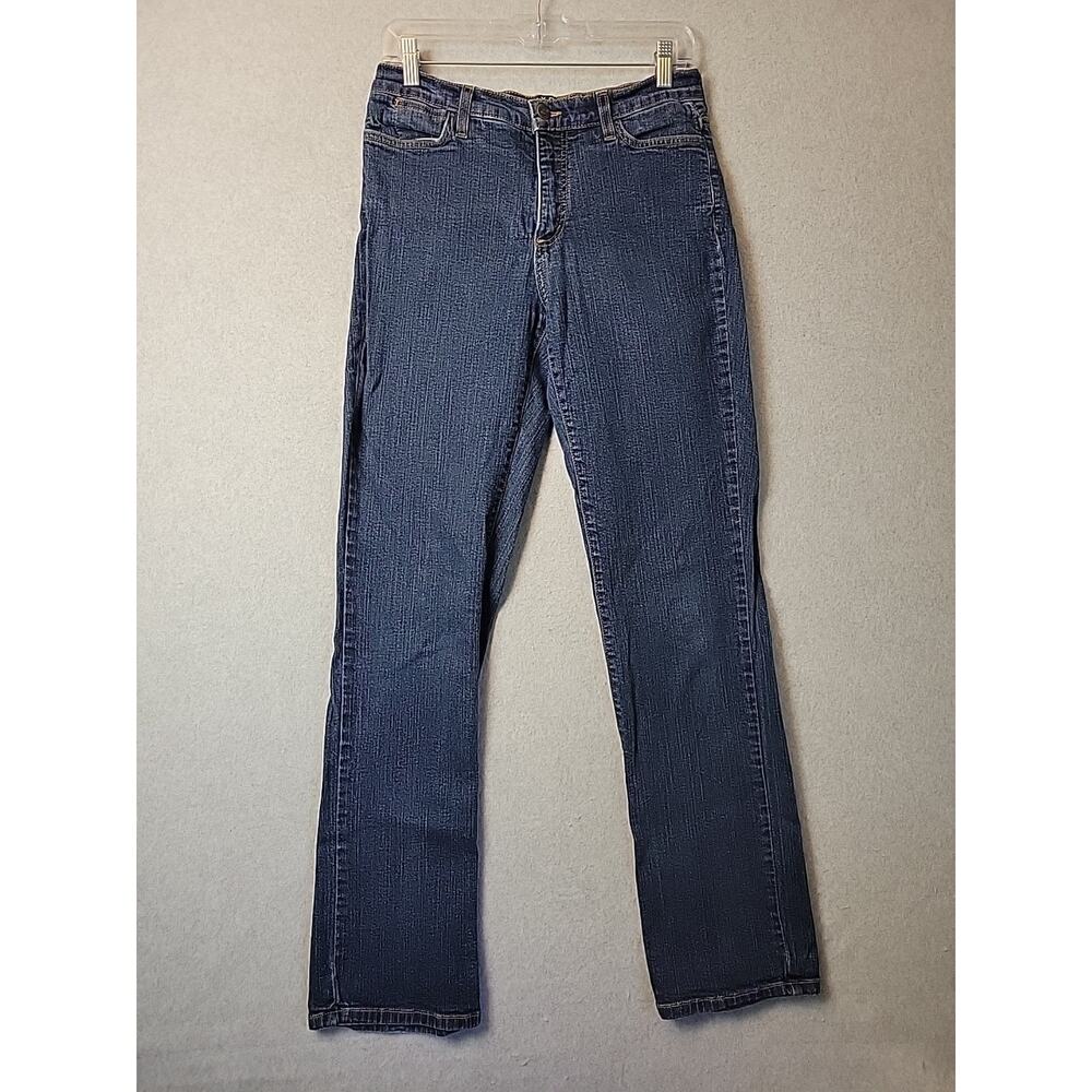 NYDJ Tummy Tuck Premium Denim Mid Rise Straight Leg Jeans Women's 10 Stretch